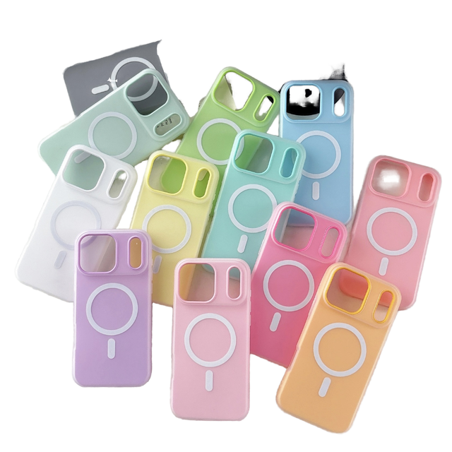 2026 New Jelly Magnetic Phone Cover for iPhone 17 Pro Max Phone Case Skin Feel Matte Mobile Cell Phone Protector Wireless Charge