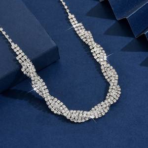 แฟชั่นขายดีที่สุดสร้อยคอเพชร rhinestone กรงเล็บอารมณ์ป่าสร้อยคอกระดูกไหปลาร้าเครื่องประดับโซ่ - Product Image 3
