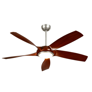 Ventilador de Techo LED de 52 Pulgadas con 5 Aspas de Madera, Motor DC Silencioso, con Control Remoto y Luz, para Decoración de Interiores del Hogar - Product Image 4