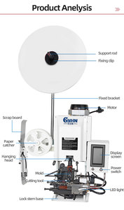 Horizontale voedingskabel-afstrip- en krimpmachine · Geïntegreerde <span class=keywords><strong>machine</strong></span> voor het afstrippen en krimpen van multi-core draadklemmen - Product Image 4