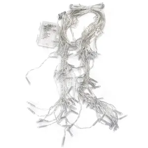 Flat <b>curtain</b> <b>lights</b>, 3aa battery operated, cool white <b>light</b>, 5m x 0.4m, ideal for decorating interiors and creating cozy - Product Image 2