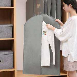 कपड़े की धूल संरक्षण उत्पाद सूट में वाटरप्रूफ कपड़े के भंडारण बैग कपड़े की धूल कोट के लिए जिपर के साथ कवर - Product Image 4