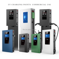 Pheilix EU/BS Enchufe dual estándar 2*7,2 kW monofásico 2*11/22kW Trifásico Tipo 2 Uso comercial EV Estación de carga con OCPP