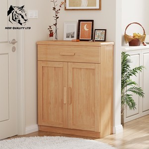 ชั้นวางรองเท้าจากโรงงานจีน ราคาถูก ปรับแต่งได้ มีสินค้าในสต็อก จัดส่งทันที เฟอร์นิเจอร์ห้องนั่งเล่นทันสมัย ตู้เก็บรองเท้าไม้ - Product Image 1