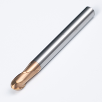 CNC 2 cannelures tige droite boule nez carbure fraise pour HRC 50-66 usinage usine directe personnalisé OEM ODM