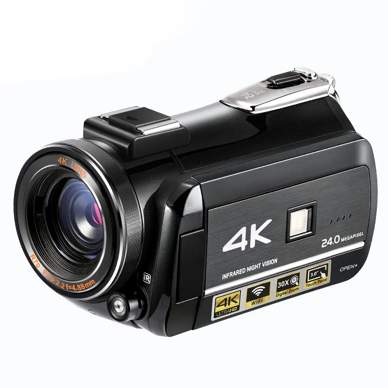 Winait 4k Máy quay video kỹ thuật số Wifi tầm nhìn ban đêm vlog máy quay kỹ thuật số