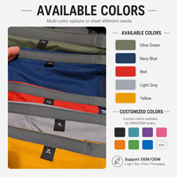 Sacs de rangement unisexes légers et durables en nylon recyclé 70D avec fermeture roll-top, 10L, 15L, 25L, sacs étanches pour kayak et camping