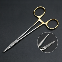 Porte-aiguille en acier inoxydable, forceps chirurgical à mâchoires insérées pour la pose de double paupière et les opérations de suture orale