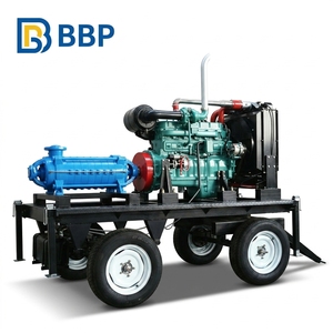 Pompe à eau multi-étages personnalisée à haut débit, haute efficacité, 500 m³/h, pompe centrifuge horizontale pour l'alimentation municipale - Product Image 1