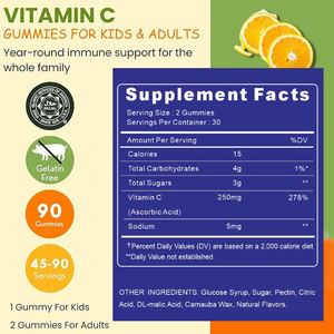 Gommes à la vitamine C de haute qualité Santé digestive Gummy Candy Energy Gummies Suppléments - Product Image 2