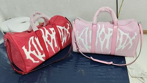 Borsone da Viaggio Grande Portatile <span class=keywords><strong>di</strong></span> Lusso in Pelle <span class=keywords><strong>di</strong></span> Alta Qualità con Decorazione a Diamante per Donna - Product Image 4