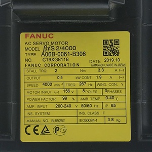 มอเตอร์ Fanuc A06B-0061-B306 ของแท้สำหรับเครื่องกลึง เครื่องกัด อุปกรณ์ระบบอัตโนมัติ มอเตอร์ทำงานได้รวดเร็วและเสถียร A06B-0061-B - Product Image 2