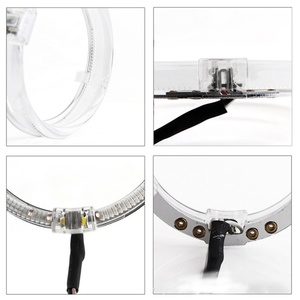 Auto Lighting Aftermarket Automotive <b>Light</b> Parts <b>LED</b> Angel Eye Daytime Running <b>Light</b> 80mm 95mm for 2.5 3 Inch Xenon Lens Kits - Product Image 4