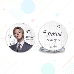 สินค้าเคป๊อปปี 2026 ของไอดอล V RM จีมิน เจโฮป จองกุก ชูก้า จิน กระจกแต่งหน้าพกพาแบบพับได้ - Product Image 4