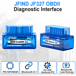 Đầu đọc mã xe phổ thông jfind jf327 Máy quét <span class=keywords><strong>OBD2</strong></span> BLE Blue-tooth bt5.1 <span class=keywords><strong>ELM327</strong></span> V1.5 pic18f25k80 ELM 327 V 1.5 công cụ chẩn đoán - Product Image 3
