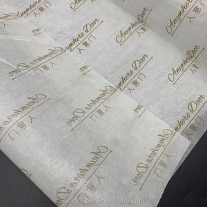 Custom Logo Printed Greaseproof <b>Tissue</b> <b>Paper</b> Food Grade Oil Proof Wrapping <b>Paper</b> Sheets for Restaurant Packaging Wholesale - Product Image 5
