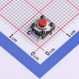 TC-06104FSB-043E Tactile Switch SMD-4P,6x6mm Switch Single Pole Single Throw Round Button 2.5N 6mm - Product Image 1