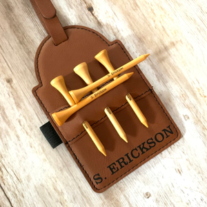 Bộ Thẻ Giữ Bóng Golf Bằng Da Cá Nhân Nhà Máy Thẻ Túi Golf Thẻ Quà Tặng Nam Tốt Cho Bố - Product Image 3