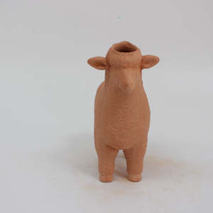 OEM tembikar merah berbentuk hewan penanam kustom Chia hewan peliharaan untuk Rumah dan Taman menampilkan desain domba dan kambing - Product Image 6