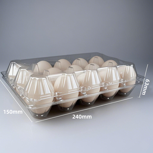 Boîte à œufs pliable en plastique transparent à usage unique, plateau à œufs en PP/PS avec capacité de 4/6/8/10/15 œufs - Product Image 4
