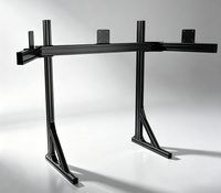 Soporte de Piso Personalizado para Simulador de Carreras de Aluminio 4080, para un Solo Pantalla o Tres Pantallas, para TV/Monitor