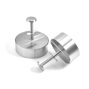 Hamburgers maison en acier inoxydable outil rond Burger Patty Maker pour cuisine BBQ Sandwich - Product Image 1