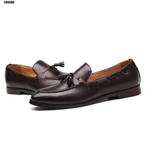 Zapatos Mocasines de Cuero de Becerro Vintage para Hombre, Elegantes Mocasines con Hebilla de Araña, Punta de Acero, para Boda, Fiesta, Caballero - Product Image 3