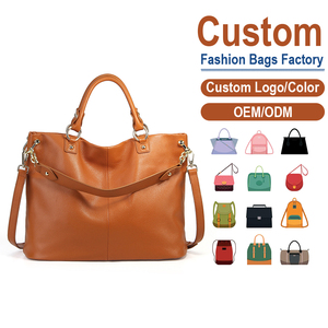Bolso Tote de Cuero de Grano Completo para Mujer, Asas Dobles, Fabricación Personalizada OEM/ODM, Bolso Bandolera Ajustable - Product Image 1