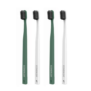 Cepillo de dientes PLA ecológico Econewleaf, cepillo de dientes biodegradable de almidón de maíz con logotipo personalizado, cerdas suaves para uso doméstico - Product Image 1