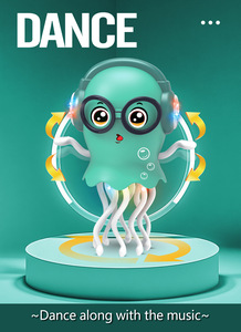 Calamar Eléctrico Bailarín, Simulación de Baile Mágico, Animales, Juguetes Educativos de Plástico, Divertido Pulpo y Medusa - Product Image 4