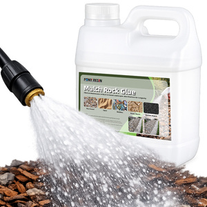 Colle adhésive pour gravier, galets, <span class=keywords><strong>copeaux</strong></span> <span class=keywords><strong>de</strong></span> <span class=keywords><strong>bois</strong></span>, écorce, acrylique tout usage, sans COV, économique, solution durable - Product Image 1