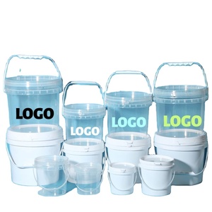 Contenedores de Almacenamiento de Plástico Transparente con Tapa y Asas, Personalizables con Logotipo, para Dulces, Manualidades, Lociones y Múltiples Usos - Product Image 1