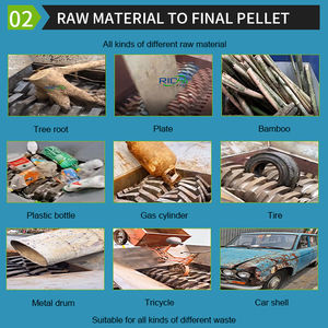 Broyeur à bois électrique RICHI Broyeur à double arbre pour la sciure, les copeaux de bois et la biomasse Broyeur - Product Image 4