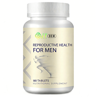 Comprimés de soutien à la fertilité masculine, 180 unités, Zinc, Sélénium, Vitamine E, L-Carnitine, Acide folique, CoQ10, OEM ODM, Fabrication sur mesure