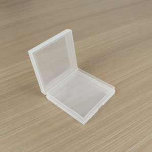 Square Frosted PP <b>Plastic</b> Storage <b>Box</b> With Card Slot For Jewelry And Fishing Gear 10.8x10.8x1.7cm Transparent Cover - Product Image 4