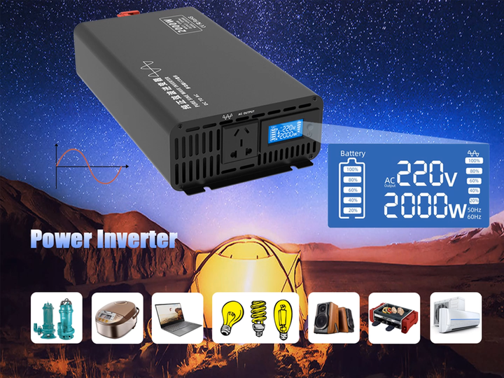 パワー インバーター1000w DC-AC 24V AC110V 60Hz 美品 パワー インバーター1000w DC-AC 24V AC110V 60Hz PURE SINE WAVE