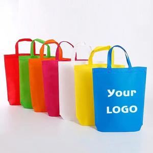 Hot Sale Custom Printed Tote Non-Woven Grocery Bag Medium Size Folding Style <b>Dot</b> Pattern Shoulder Handle for Recyclable Shopping - Product Image 3