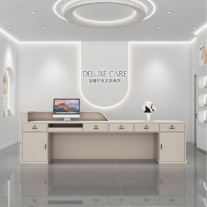 Mostrador de hotel moderno y sencillo para Club de empresa, mostrador de recepción de gran <span class=keywords><strong>oficina</strong></span>, mostrador de recepción, Mostrador de cajero de salón de belleza - Product Image 4