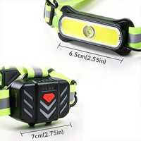 Lampe de course à haute visibilité réglable de 550 lumens pour coureurs, lampe de poitrine rechargeable à intensité variable pour la marche nocturne