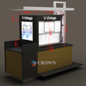 Kiosk Marble Fixture Kiosk Jewelry Display Cabinet Marble Design Retail Jewelping Mall Treasure <strong>Center</strong> Kiosk Jewelry Cabinet OEM - Product Image 5