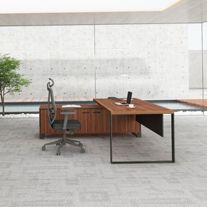Modern High-Tech Executive Office Desk Luxury CEO Manager Table Free Custom Simple Design Made of Wood for Home Office Use - Product Image 2