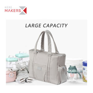 Bolso de diseñador RPET para pañales de bebé, conjunto de bolsa OEM de gran capacidad, para compras diarias, aislante de hombro para mamá, gran oferta de fábrica - Product Image 3