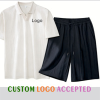 Ensemble de shorts en lin pour homme, couleur unie classique, léger, séchage rapide, décontracté, sport, été, costume pour homme
