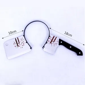 Accessoires d'horreur pour <span class=keywords><strong>Halloween</strong></span>, fausses scies à hache, <span class=keywords><strong>couteau</strong></span>, bandeau pour la fête d'<span class=keywords><strong>halloween</strong></span>, accessoires de mascarade, fournitures de décoration - Product Image 5