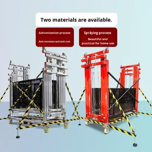 Tùy chỉnh 12M điện nâng giàn giáo hiện đại có thể gập lại điện thoại di động Q235 nền tảng thép cho xây dựng & trang trí - Product Image 4