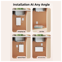 Chauffe-eau instantané multifonction 5 kW pour usage domestique, camping-car, hôtel, douche de voiture, électrique en plastique avec écran LED – Certifié CB