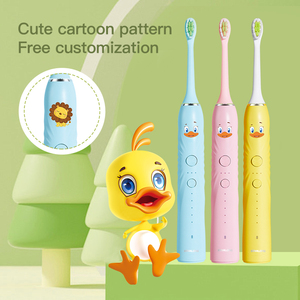 Brosse à dents électrique pour enfants, étanche IPX7, nettoyage en douceur, poils doux, légère et durable pour les enfants - Product Image 1