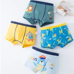 23 New Cartoon Teen Boys Boxer Underwear com impressões divertidas Kids Underwear Boxer Algodão Confortável Kids Underwear Boy