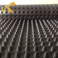 Plateau de toit vert à alvéoles Membrane étanche HDPE tapis de Drainage planche égouttoir pour terrasse jardin métro Tunnel feuille de décharge