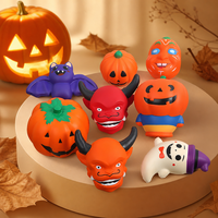 Ensemble de Squishies Halloween à Remontée Lente, Jouet Anti-Stress en Mousse PU Souple Citrouille et Chauve-Souris